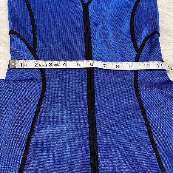 FRENCH CONNECTION Black And Blue Dress - Picture 4 of 9